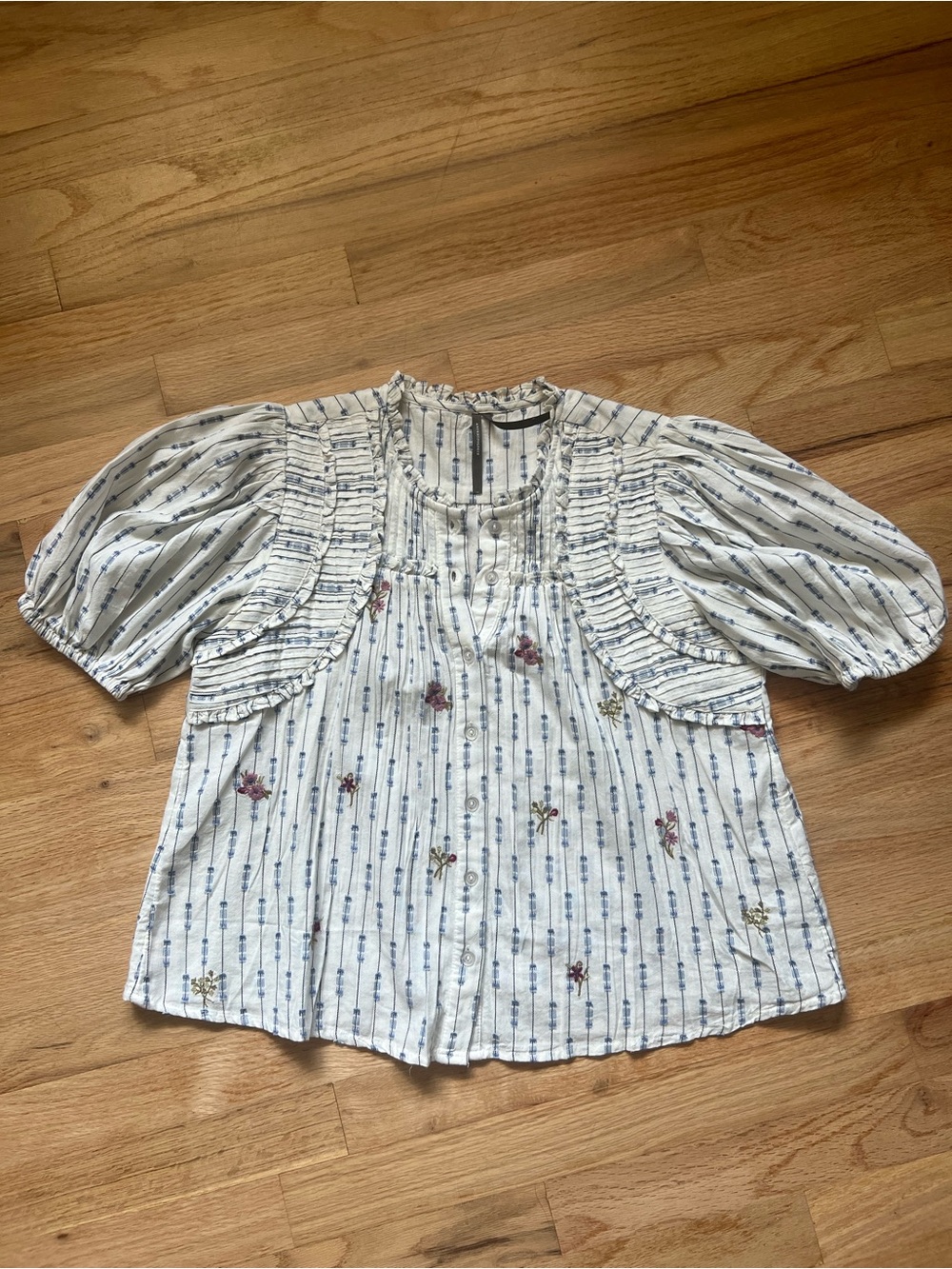 Anthropologie Cotton Crop Swing Top - Picture 3 of 7
